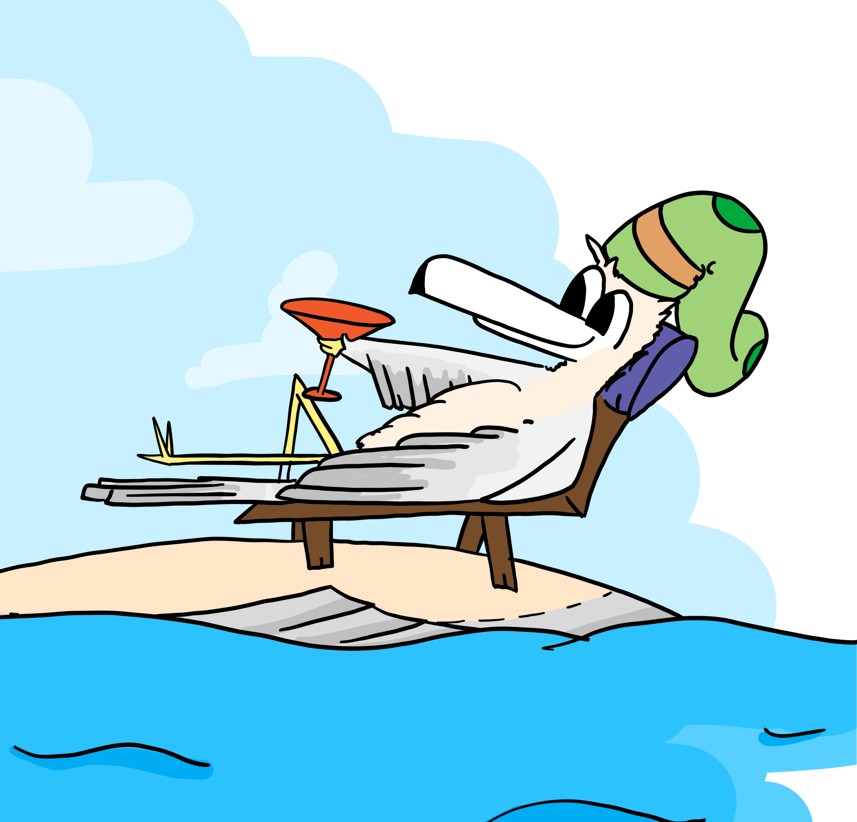 Professor Möwe die Möwe